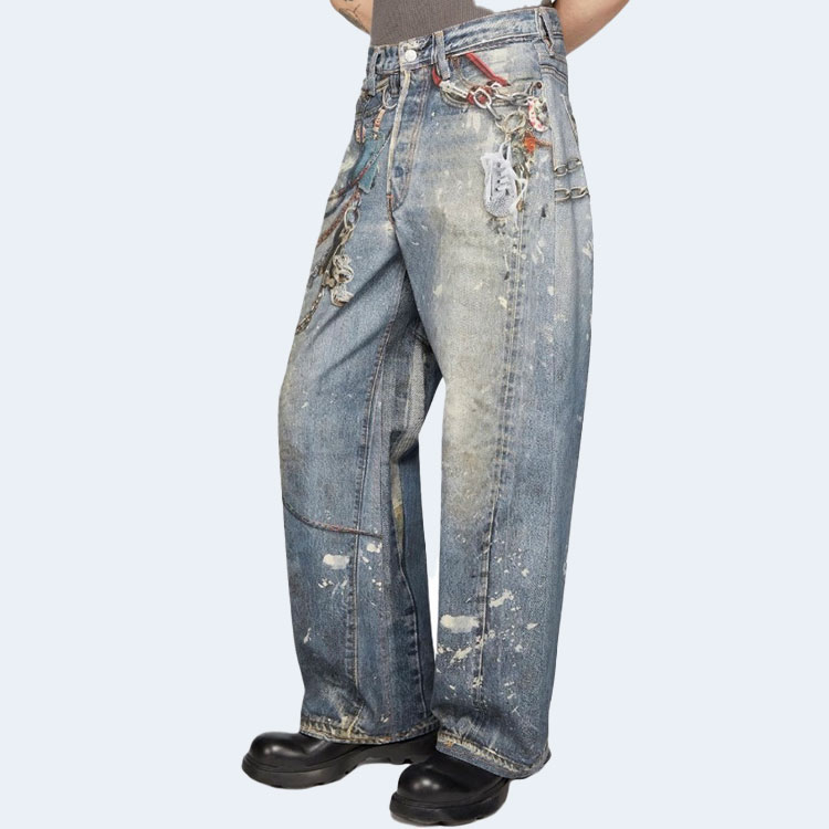 아크네 스튜디오 배기 핏 1981M 데님 팬츠